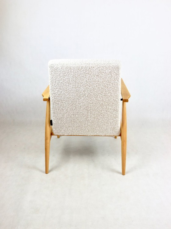 Image 1 of Chaise facile Fox en bouclette blanc ivoire, 1970