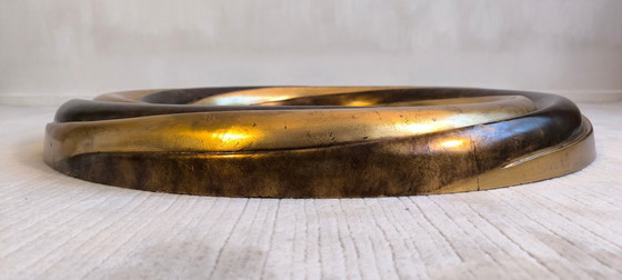 Image 1 of 💎✨ Grote ronde Victoriaanse Engelse spiegel – Verguld hout & facetgeslepen glas – Verzamelobject ✨💎