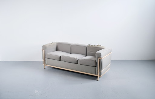 3-SEATER SOFA LC2 LE CORBUSIER ANNÉES 70' CASSINA ÉDITEUR
