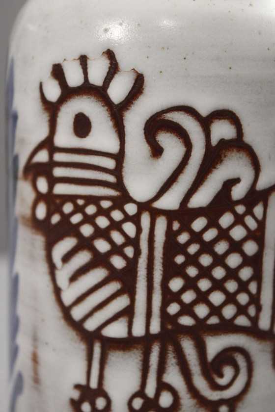 Image 1 of Michel Barbier a Vallauris - Brocca con rara doppia decorazione, Francia, anni '50