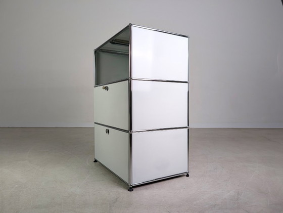 Image 1 of Original USM Haller Kommode weiß Fritz Haller Anrichte Schrank