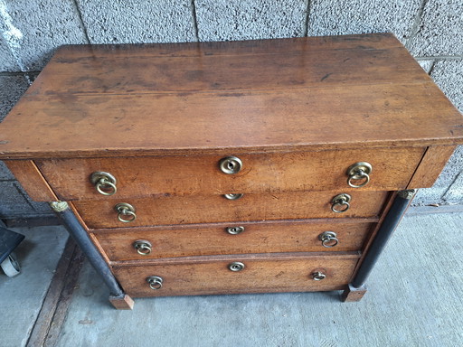 Cassettiera olandese del XIX secolo 