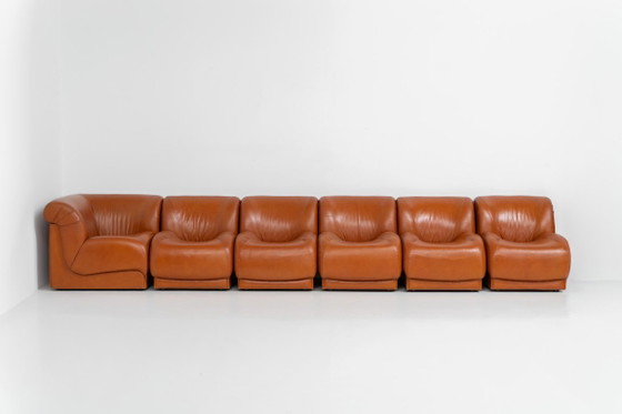 Modular Sofa by Doimo Salotti (Italy, 1970s). – Leather, Vintage (photo 13 of 24)