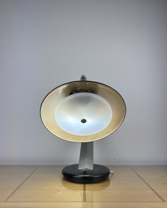 Image 1 of Brutalist Fase Boomerang 64 Table Lamp by Luis Pérez de la Oliva 1960s-1970s Desktop Lamp, Mid-Century, Space Age, Industrial De
