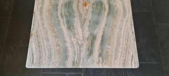 Image 1 of Onyx Marble Coffee Table Mid - Century