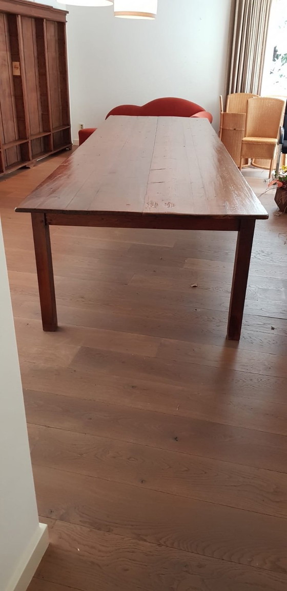 Image 1 of Antieke Tafel: 380 lang en 115 breed.