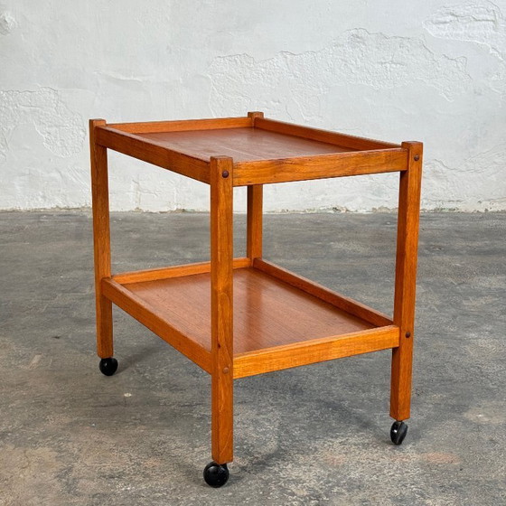 Image 1 of Danish Teak Bar Trolley, 1960