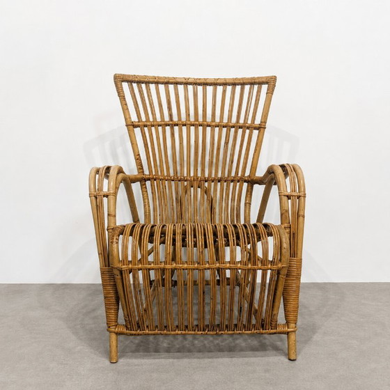 Poltrona vintage in rattan naturale degli anni '70 – Poltrone (photo 2 of 7)