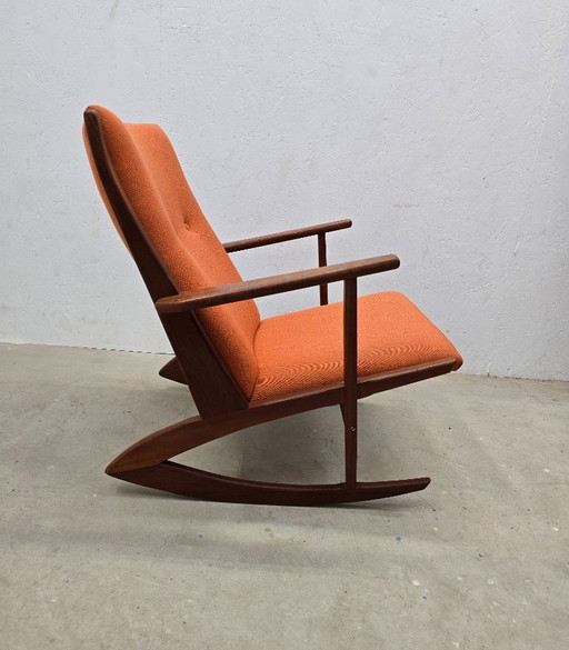 Sedia a dondolo vintage Georg Jensen - Modello n. 97 (ca. 1958)