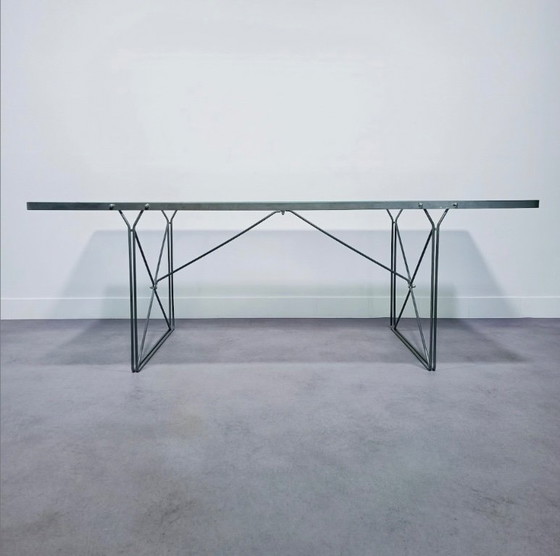 Image 1 of Postmodern dining table by Niels Gammaard - 1986