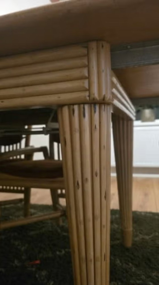 Image 1 of dining room set - Flechtatelier Schütz rattan/reed style