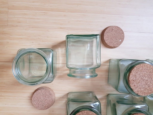Vintage glass jars