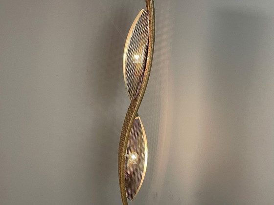 Eccezionale lampada da terra scultorea in canna intrecciata stile italiano, anni '80. Rif.: FL2000 (photo 9 of 12)
