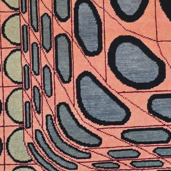 Alfombra de lana Victor Vasarely JENGE CA – Tejido a mano con base de algodón geométrico (220 x 225 cm) – Wool (photo 8 of 9)