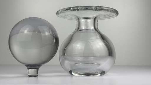 Saint Louis Crystal Val St Lambert Flacon 'Arôme' Design Georges Saulterre