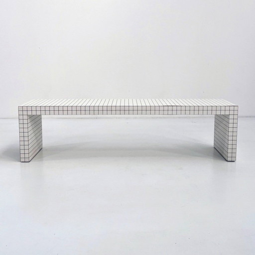 Quaderna Bench or Low Console Table by Superstudio for Zanotta, 1970s