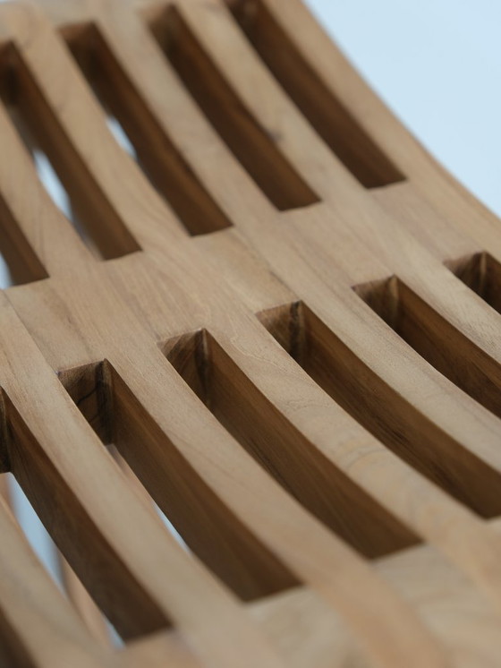 Image 1 of Aven kruk van massief teak