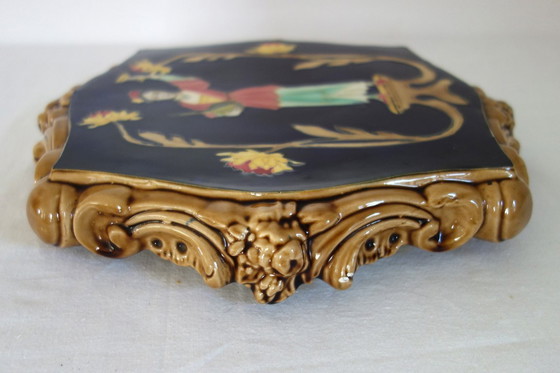 Image 1 of Sottopentola Longchamp art nouveau dei primi del Novecento in terracotta