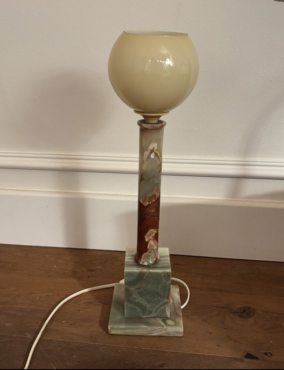 Image 1 of Lampada in onice art déco