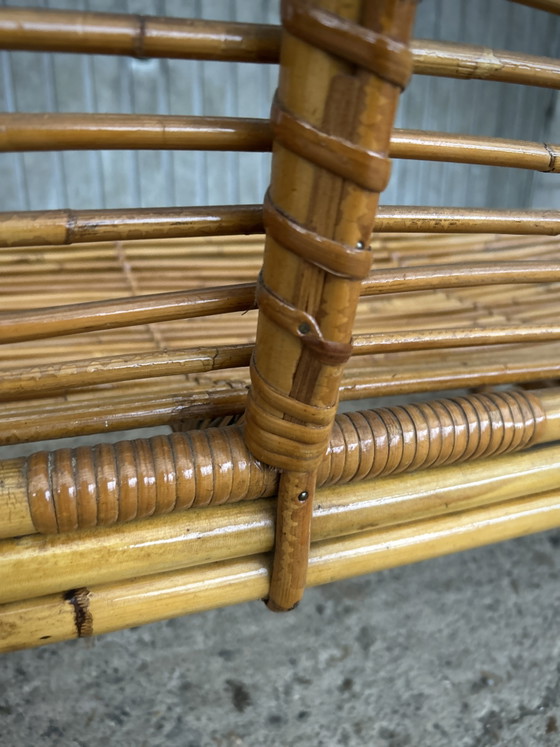 Vintage Midcentury Rattan Daybed / Lounger – Rohé Noordwolde (photo 9 of 10)