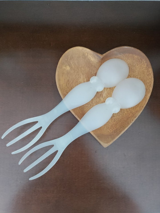 Image 1 of Luca Trazzi salad cutlery for Viceversa Design