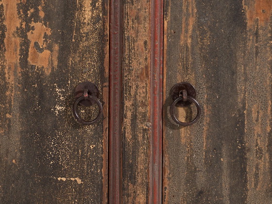 Buffet bas ancien style wabi sabi (c.1900) #24, Bois, Fer, Noir (photo 53 sur 57)