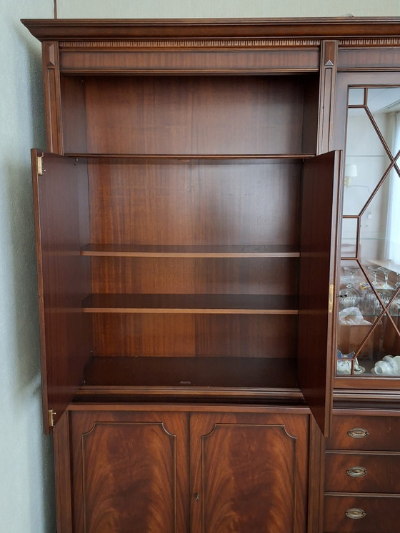 Exclusieve Heldense "Re-Furn" Modulaire Wandkast – Mahoniehout (1990) Met Complete Historie – Glass, Wood (photo 11 of 12)
