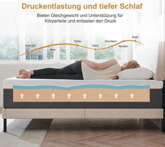 Image 1 of Materasso in schiuma fredda H3 Medium Firm 160x200x24