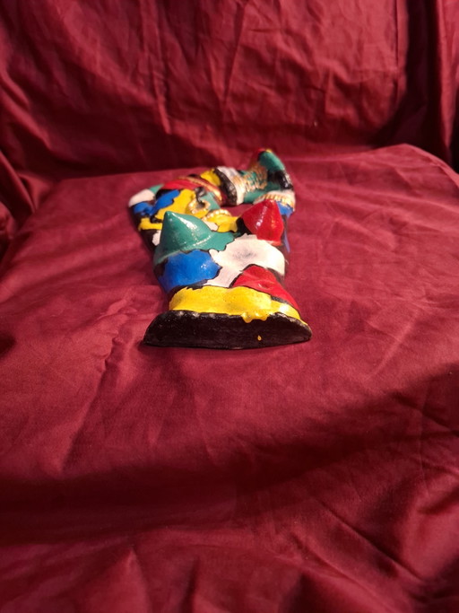 Rilievo murale in alluminio pressofuso, stile Pop Art postmoderno, 31 cm – ispirata a Niki de Saint Phalle (photo 2 of 8)