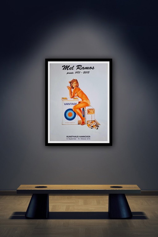 Mel Ramos: "Vantage". Original Exhibition Museum Poster 2015, In Excellent Condition