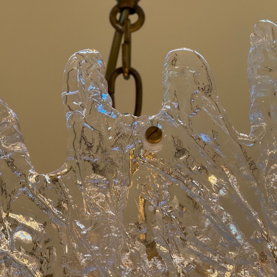 Image 1 of Murano ‘ice glass’ kroonluchter van Zeroquattro Milano
