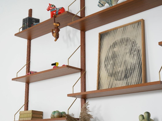Image 1 of Estantería modular de teca, diseño danés, década de 1960, fabricada en Dinamarca.