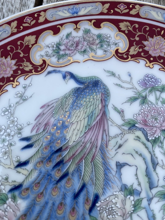 Image 1 of Chinese vintage peacock plate