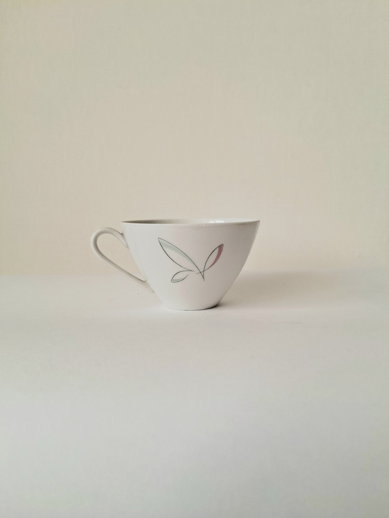 Image 1 of Complete Set of 6 Arzberg 'Ancona' Cups and Saucers | Fine Porcelain with Delicate Decor