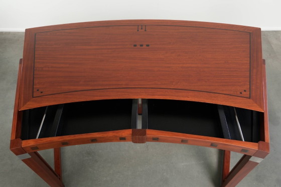 Très beau Bureau courbé de style Art Déco par Schuitema de la série Decoforma – Bureaux, Wood, Klassiek (photo 7 of 14)