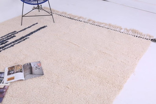 Beni Ourain Berber tapijt van natuurlijke wol, formaat 2/3 m