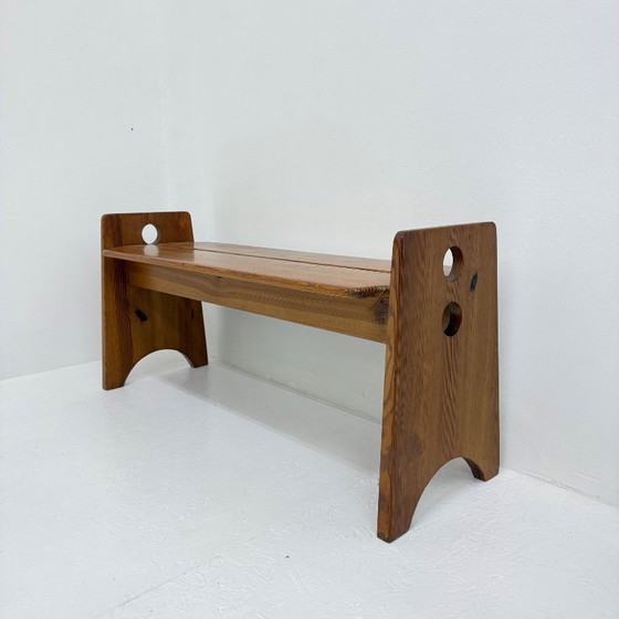 Image 1 of Banco de estilo moderno de mediados de siglo, diseñado por Gilbert Marklund para Furusnickarn AB en la década de 1960.