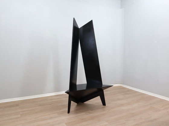 Image 1 of Chaise à dossier haut postmoderne, style Studio Alchimia et Memphis, années 1980