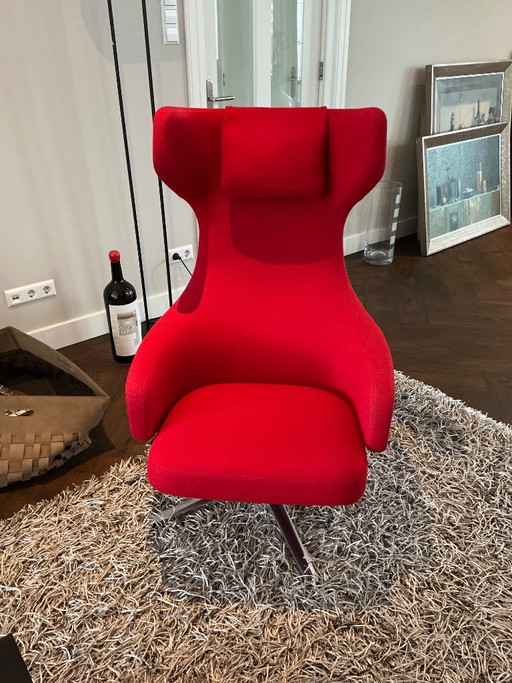 Vitra Grand Repos Rood Stof (Als Nieuw)