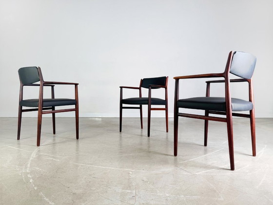 Image 1 of 3x Arne Vodder Sedia del Medioevo P. Olsen Sibast palissandro danese