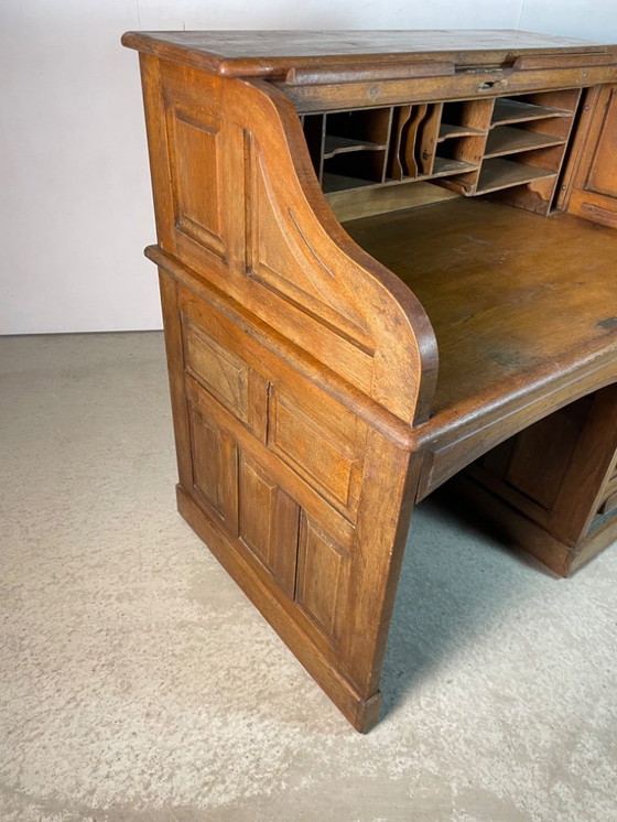 Image 1 of Bureau voor Amerikaanse cilinders en chêne. Vers 1900