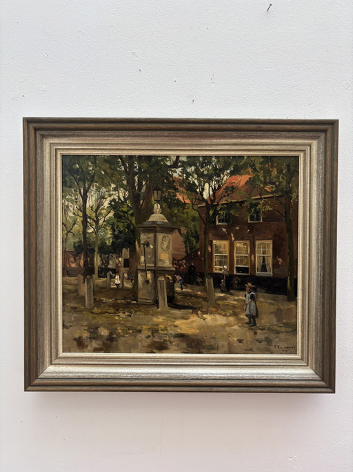Oil painting by Frans Smissaert