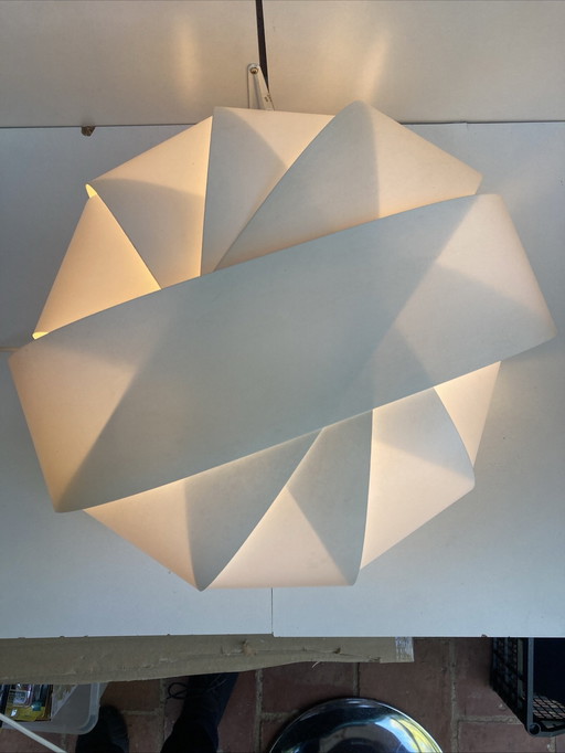 Vintage 90s IKEA-style plastic strip table lamp