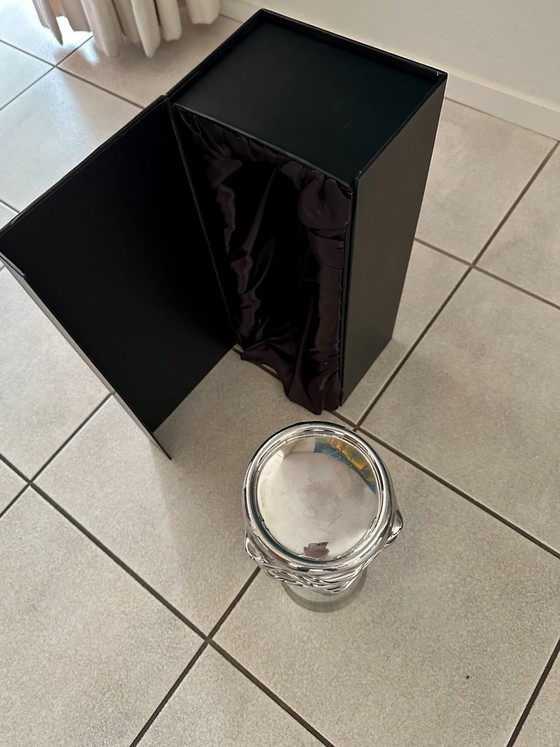 Image 1 of Kunstvase aus Edelstahl „Crush“ von Ronald Westerhuis aus dem Jahr 2012 (Neu in Originalverpackung)