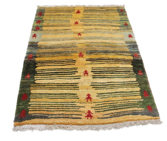 Image 1 of Original Persian carpet Gabbeh Ghashghai oriental carpet 154 cm x 111 cm old natural