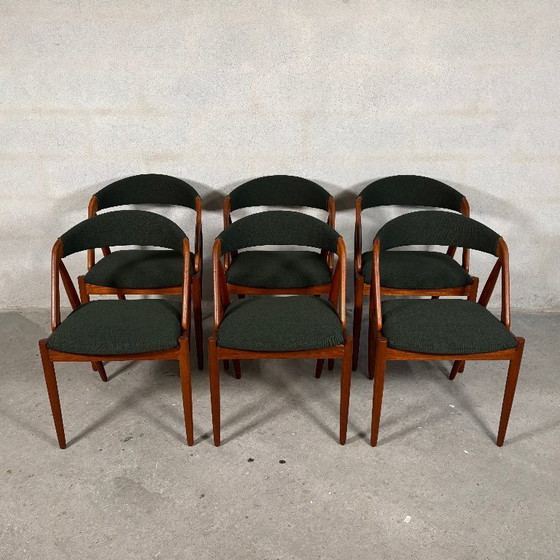 Image 1 of 6 sedie da pranzo modello 31 | Kai Kristiansen, Danimarca