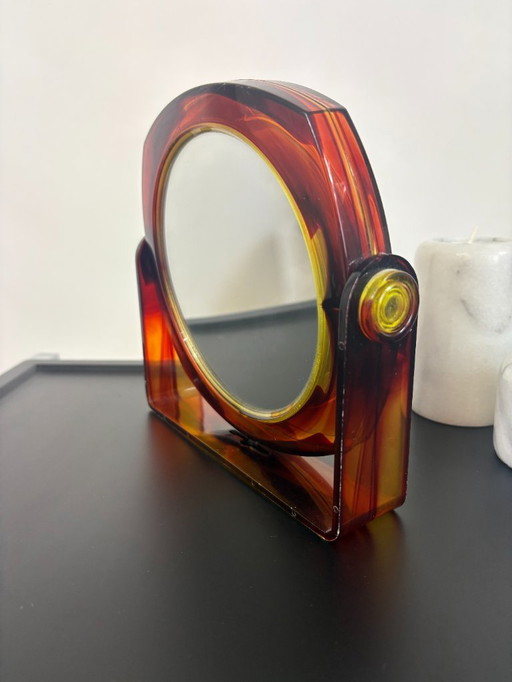  Lucite Makeup Mirror - 1970s
