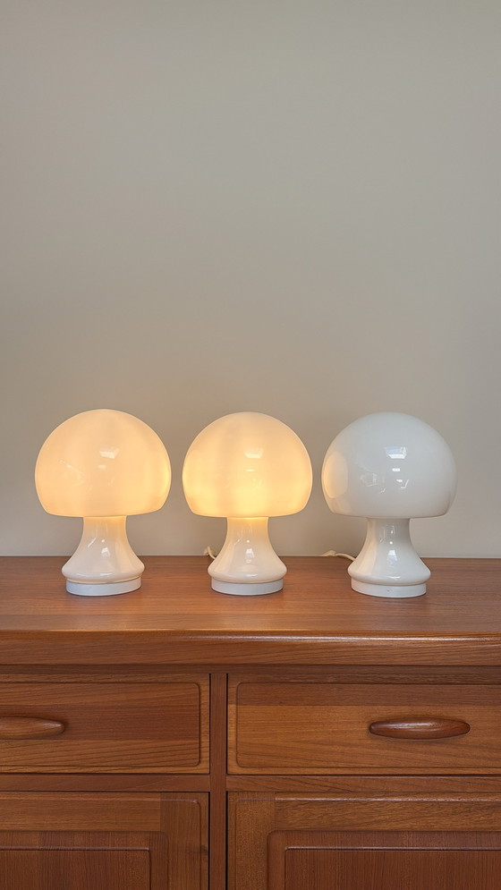 Image 1 of Lampes vintage en verre Spage Age Mushroom