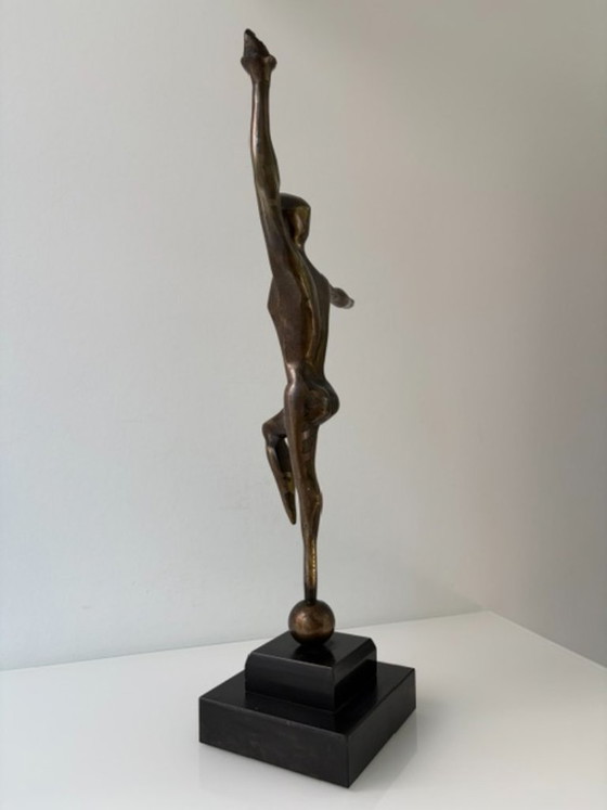 Esculturas modernistas de bronce Louis Nelen ca. 1960 – Stone (photo 8 of 11)