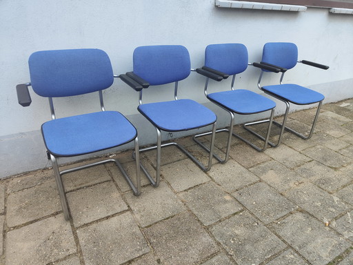 4 X chaises Gispen 1125